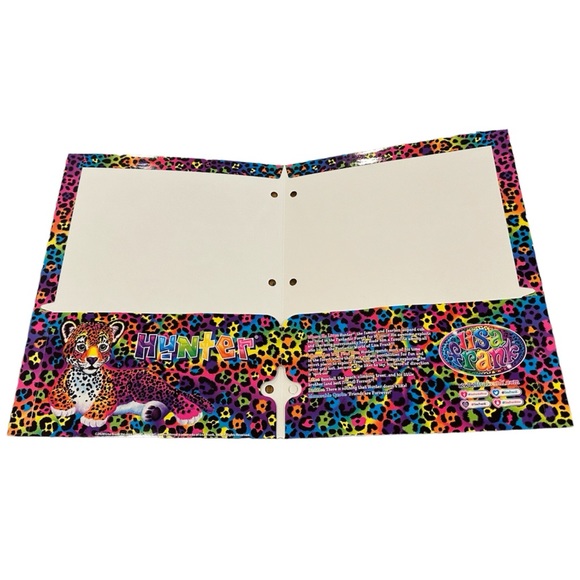 Lisa Frank 2 Pocket Textured Glitter Pocket Folder, 2020 - Picture 3 of 4